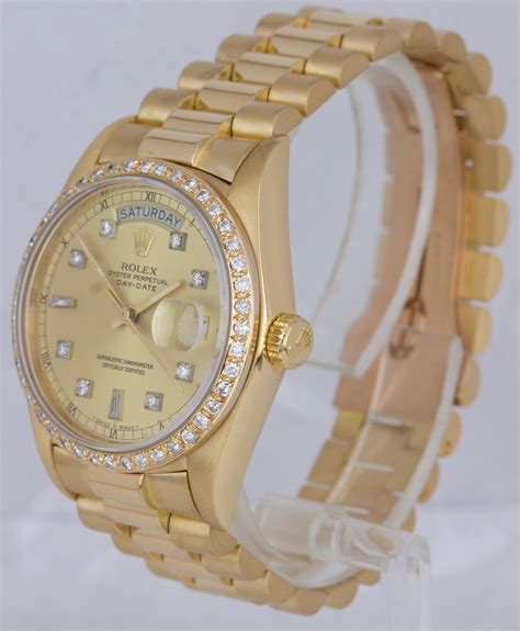 gold presidential rolex with diamonds